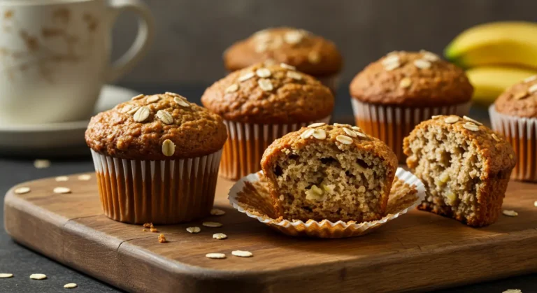 banana oatmeal muffins
