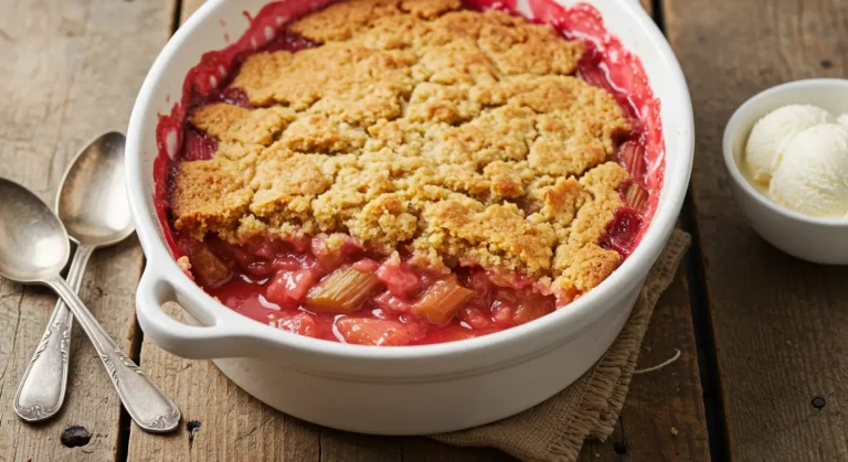 Rhubarb Dump Cake