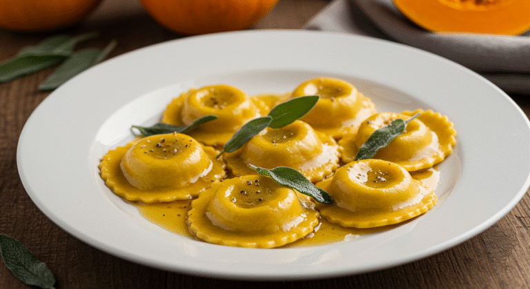 pumpkin ravioli