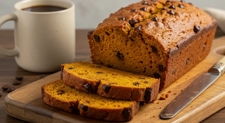 Chocolate chip pumpkin bread