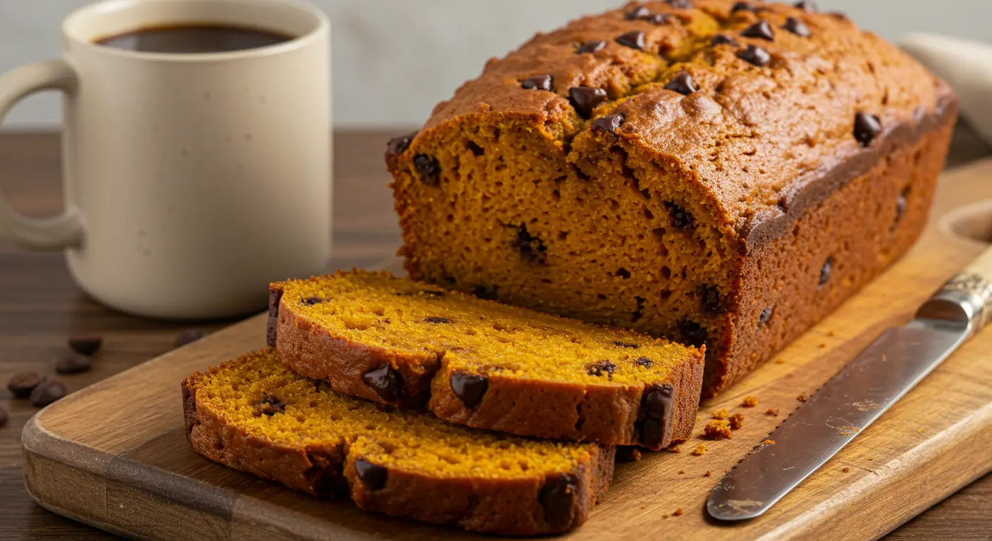 Chocolate chip pumpkin bread