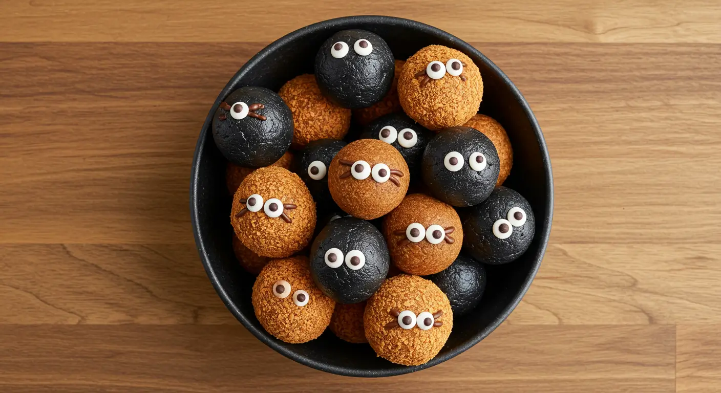 Halloween protein balls