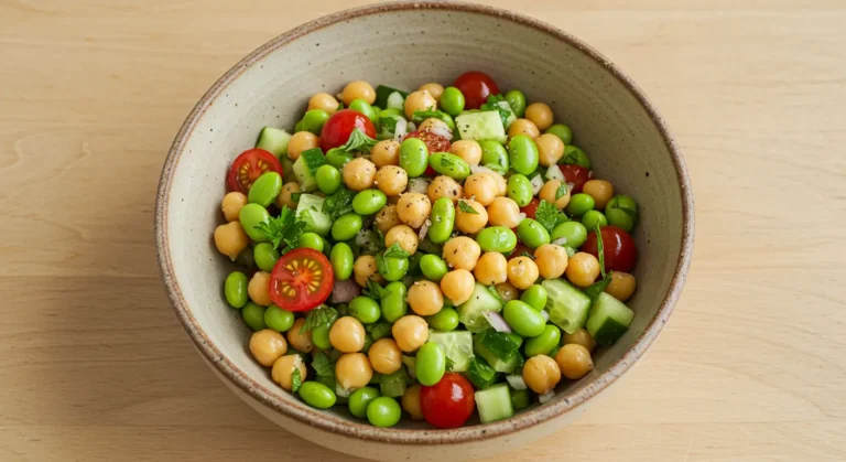 chickpea and edamame salad