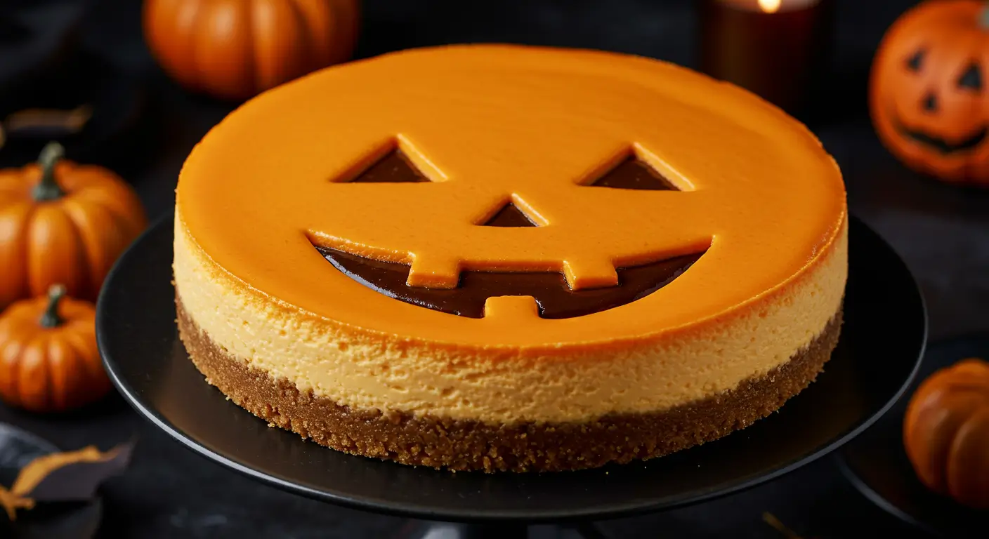 jack o lantern cheesecake