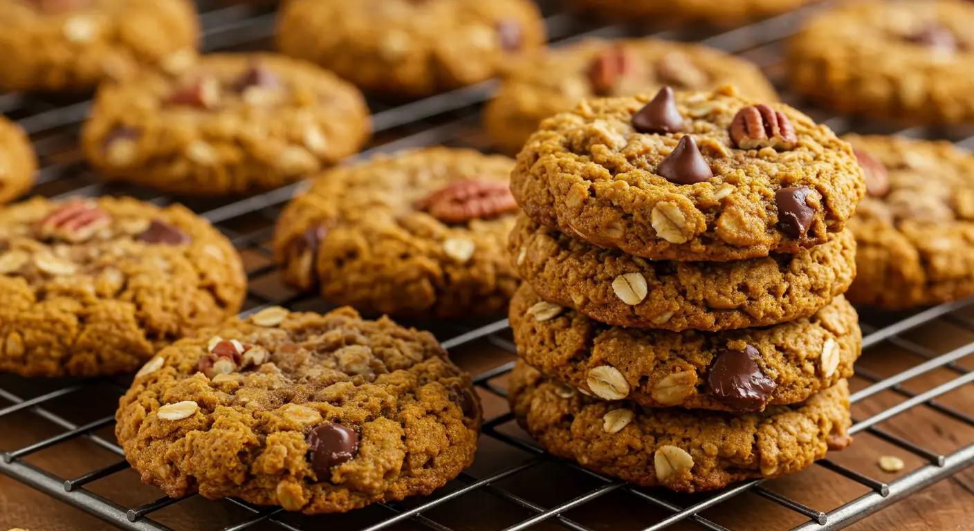 pumpkin oatmeal cookies