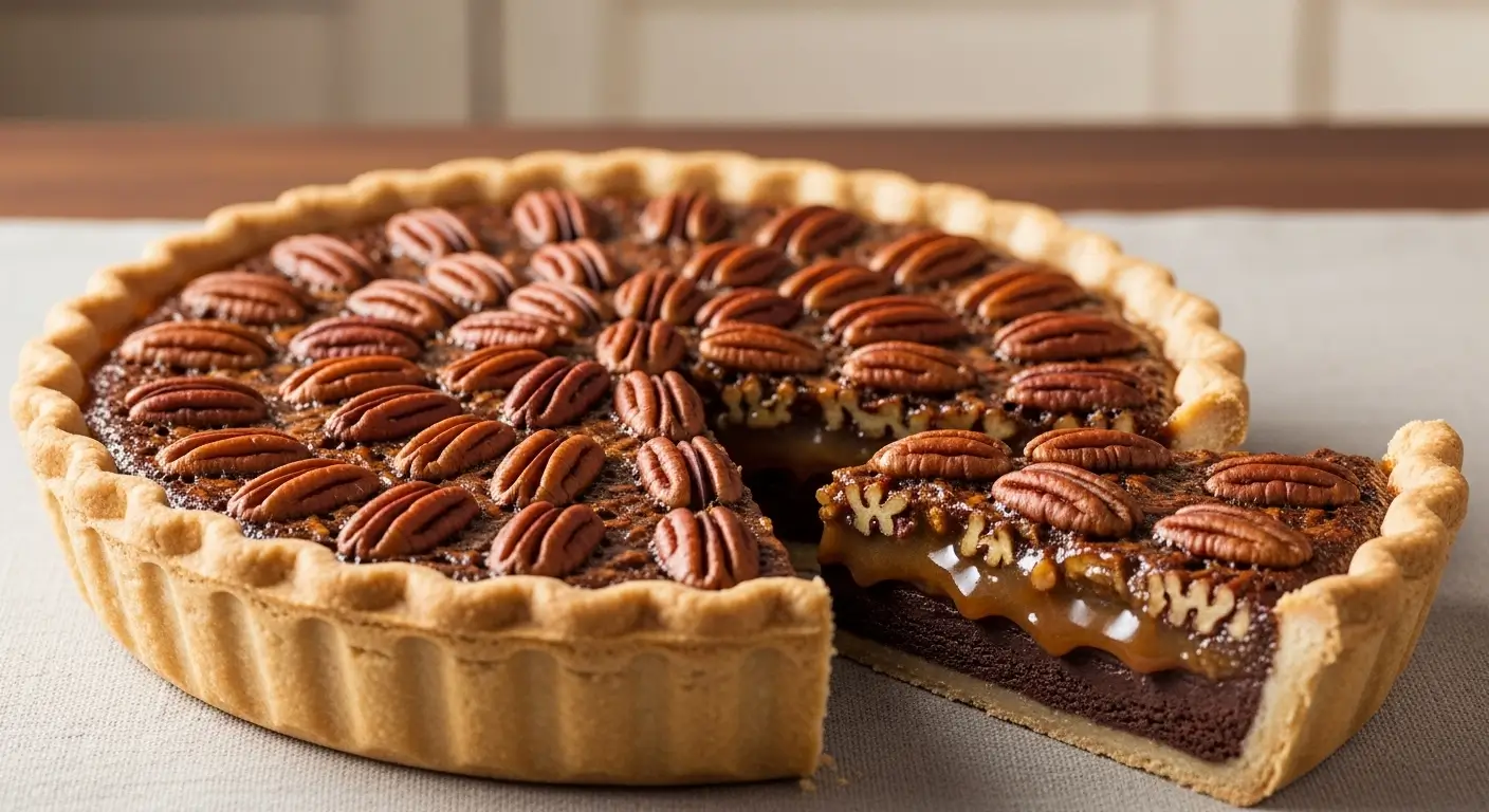 Chocolate pecan pie