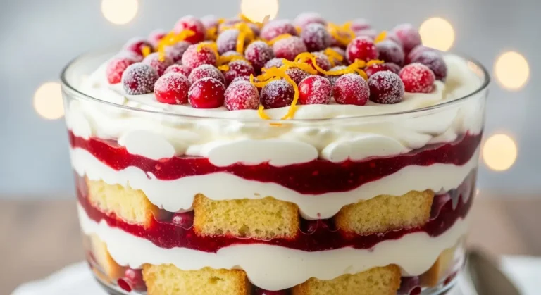 Cranberry Orange Trifles