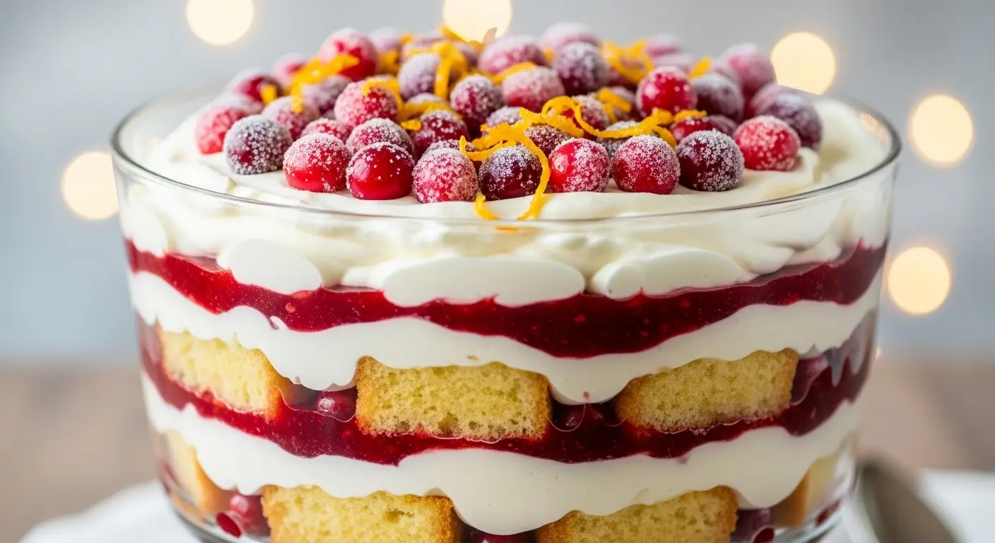 Cranberry Orange Trifles