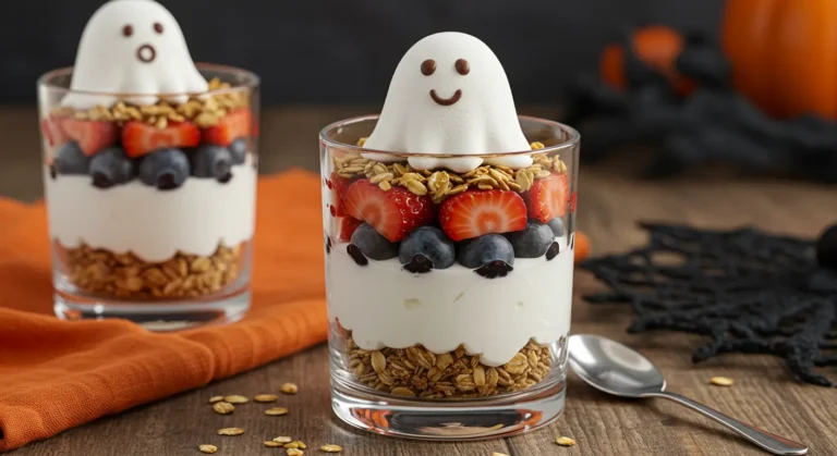 Ghostly Yogurt Parfaits
