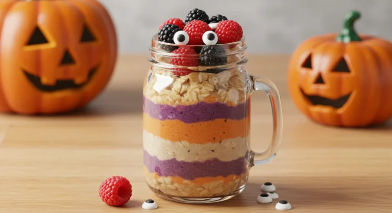 Halloween Overnight Oats