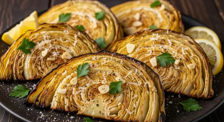 Oven Roasted Garlic Cabbage Steaks