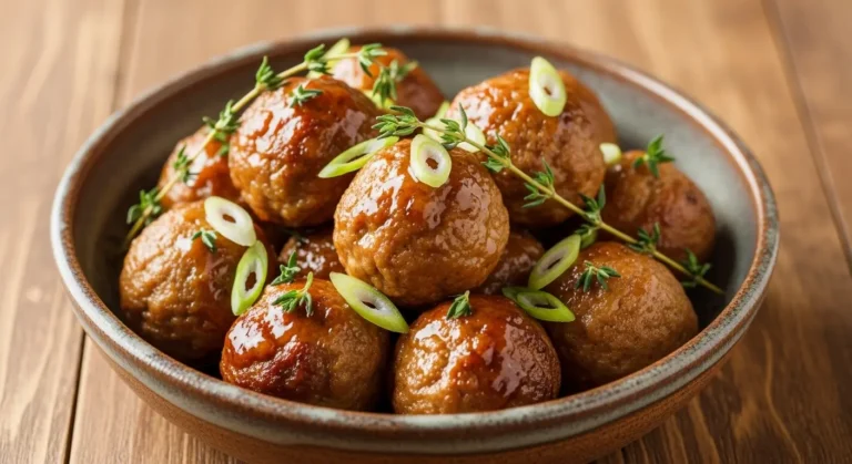 apple cider turkey meatballs