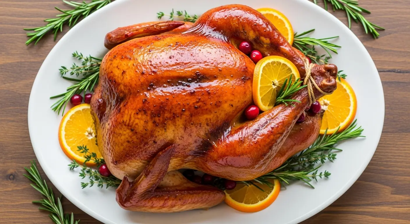 cranberry orange glazed turkey
