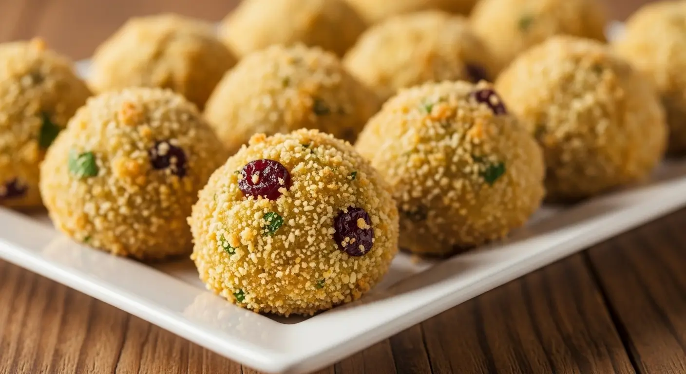 cranberry turkey stuffing balls