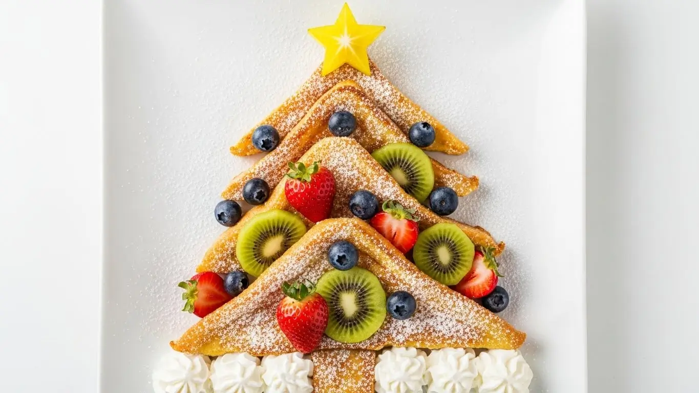french toast christmas tree