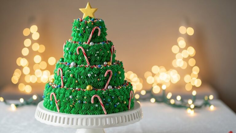Christmas tree cake