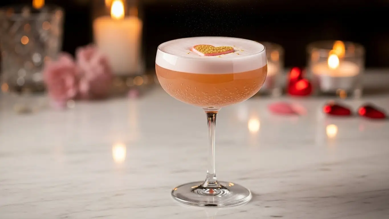 Damiana valentine cocktail