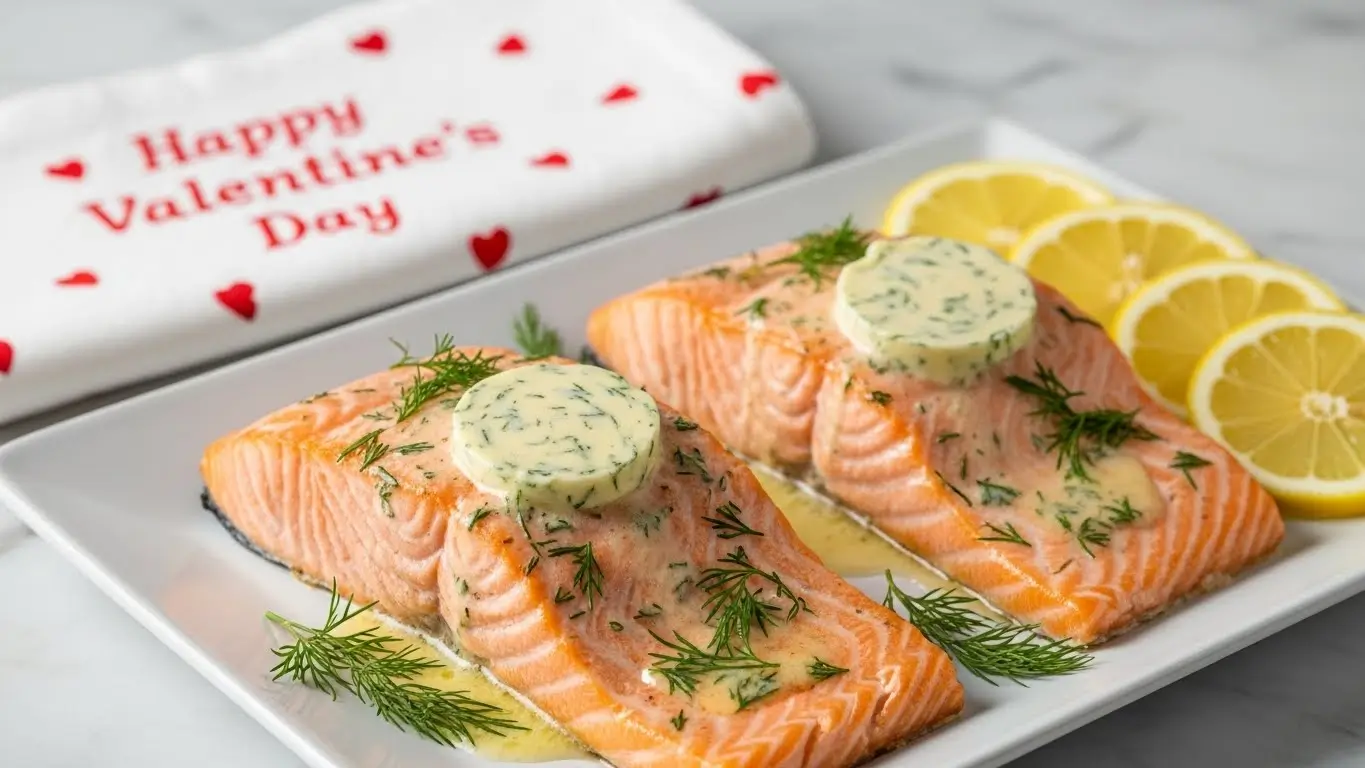 baked salmon with lemon herb butter