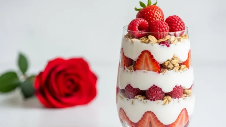 valentine yogurt parfait
