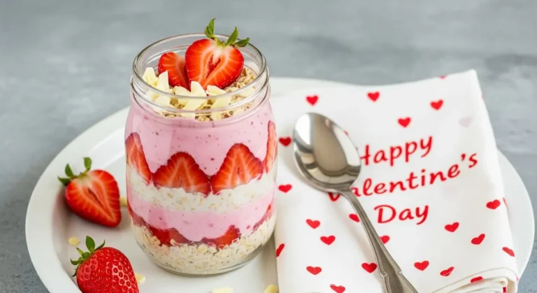 valentine overnight oats