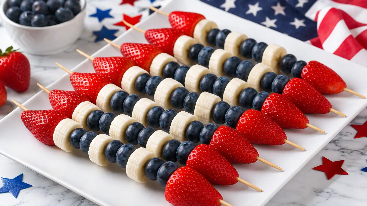 4th of july fruit kabobs