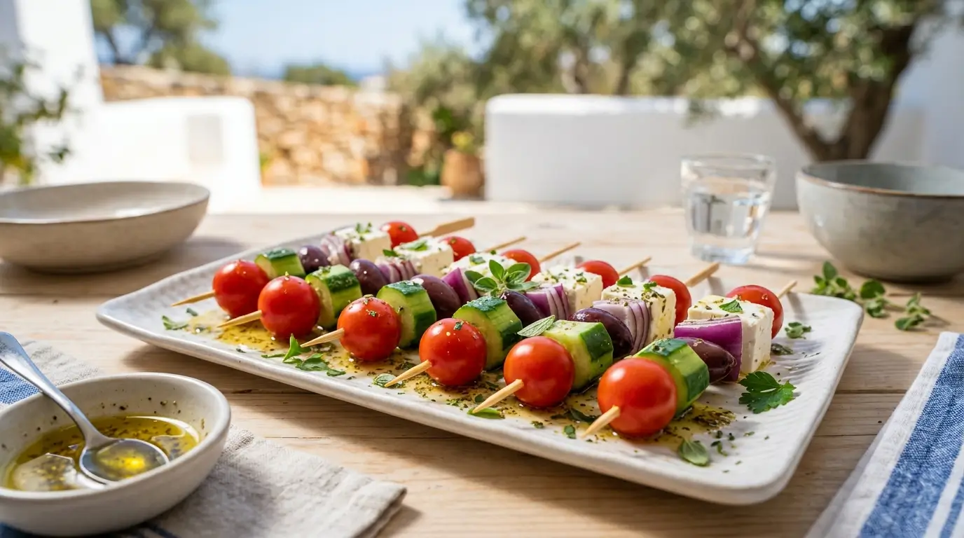 Greek Salad Skewers