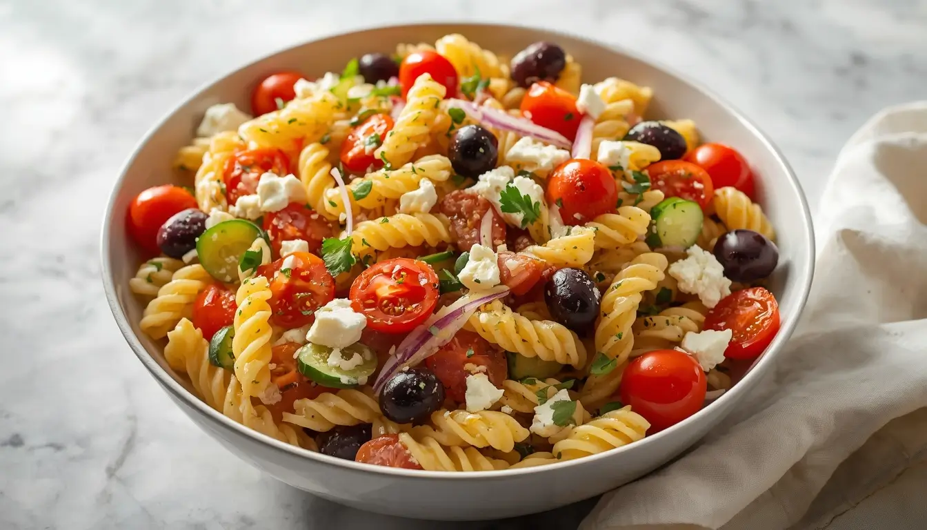 Mediterranean pasta salad