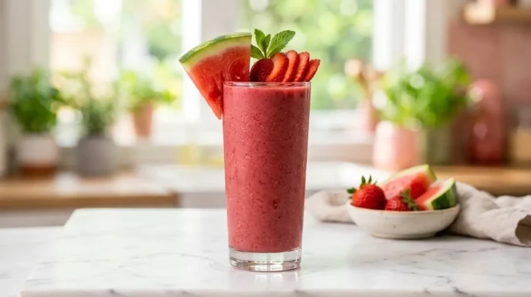 Watermelon Strawberry Smoothie