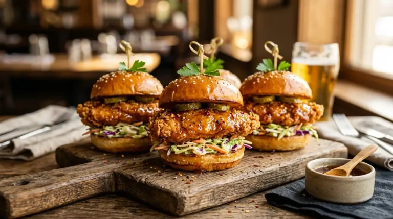 hot honey chicken sliders
