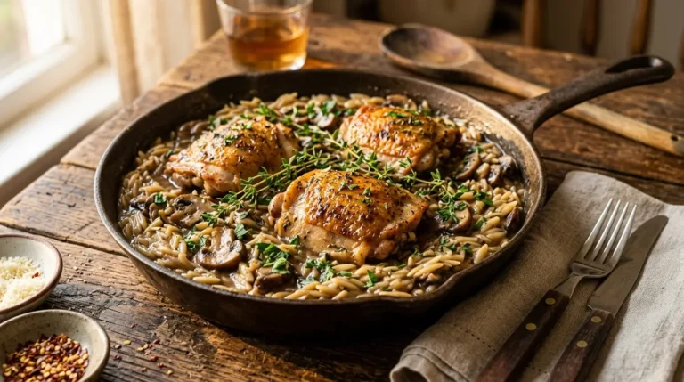 marsala chicken orzo