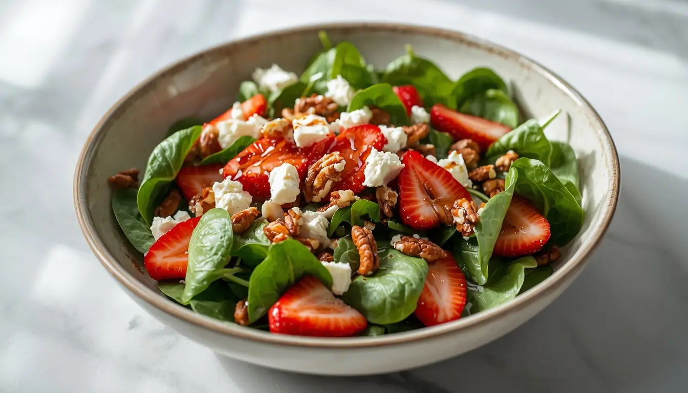 spinach strawberry salad