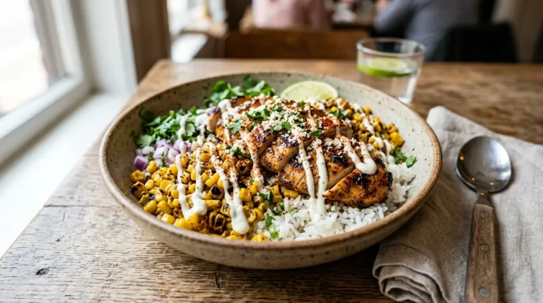 street corn chicken bowl