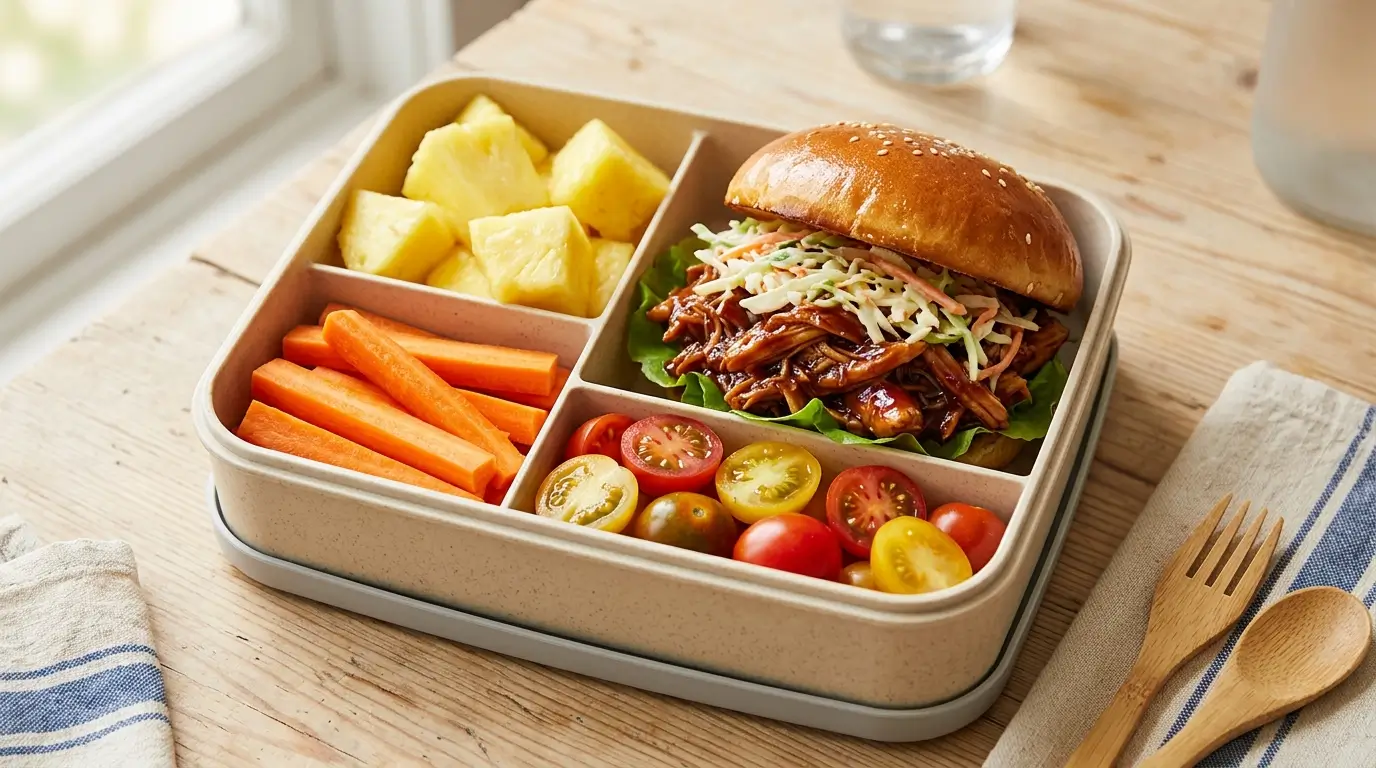 BBQ Chicken Sandwich lunch box