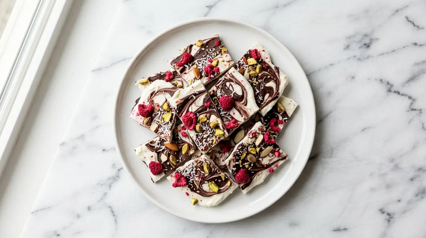Chocolate Greek Yogurt Bark
