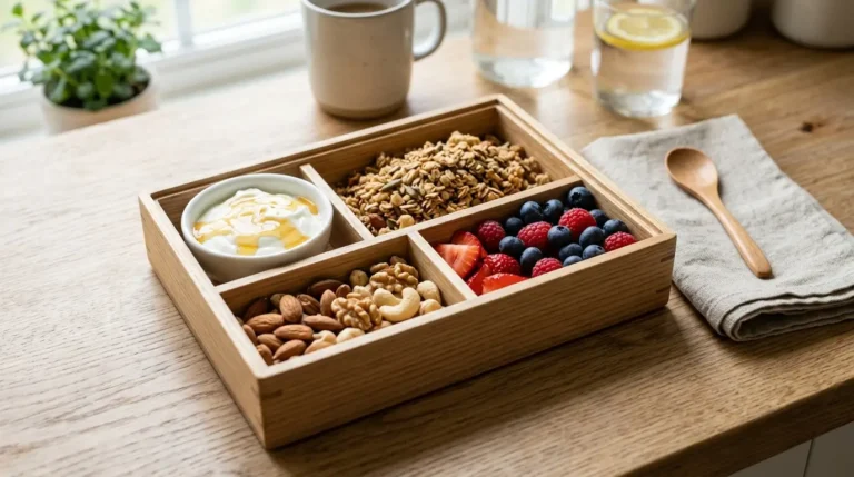 Greek Yogurt and Nuts Bento Box