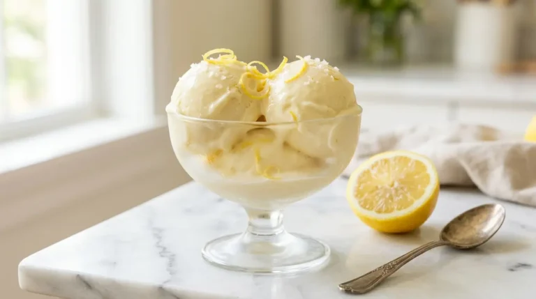 Lemon frozen yogurt