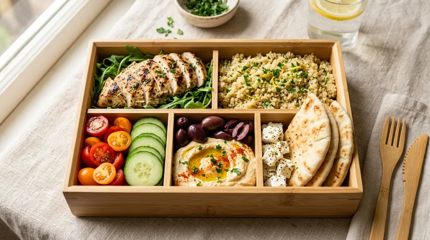 Mediterranean bento box