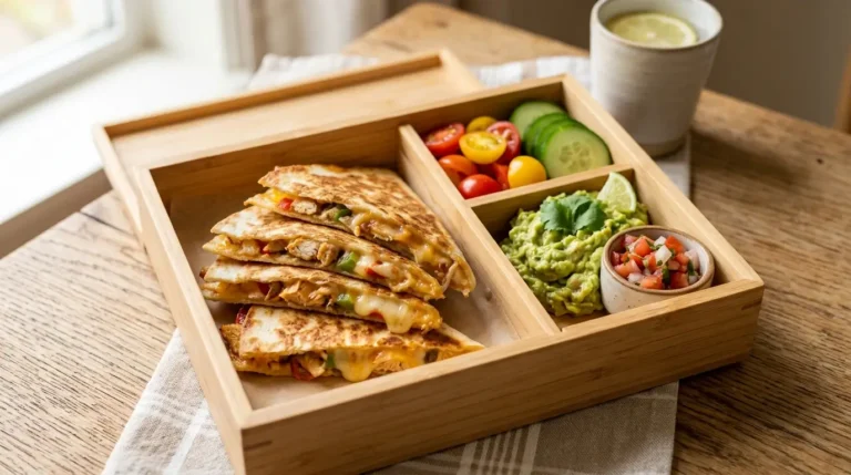chicken quesadilla bento box