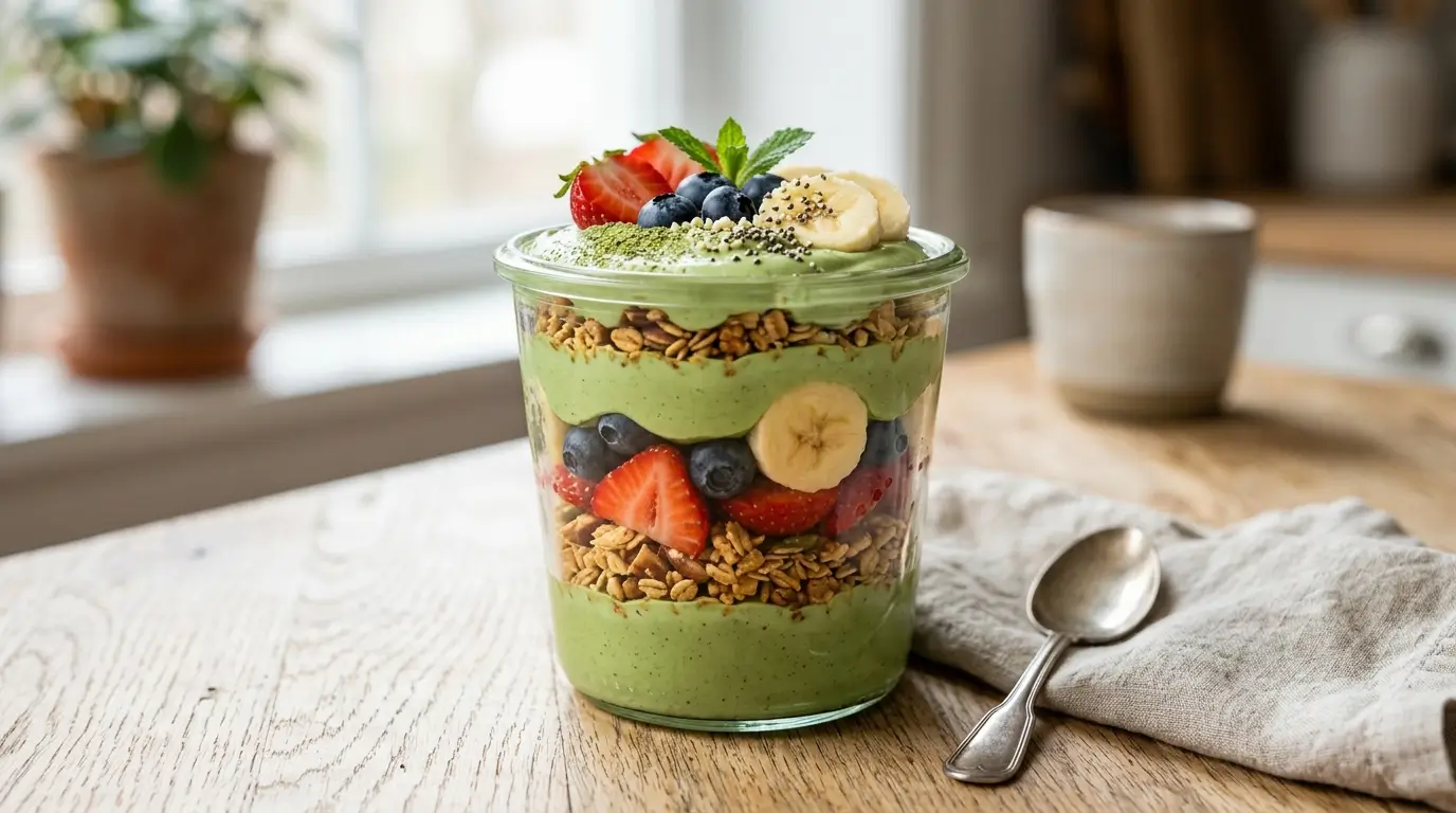 matcha yogurt parfait