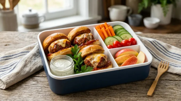 meatballs sliders lunch box