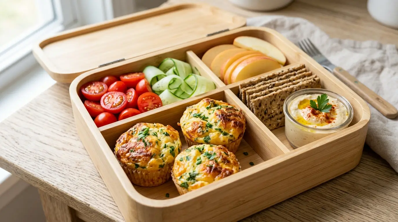 homemade muffin lunch box