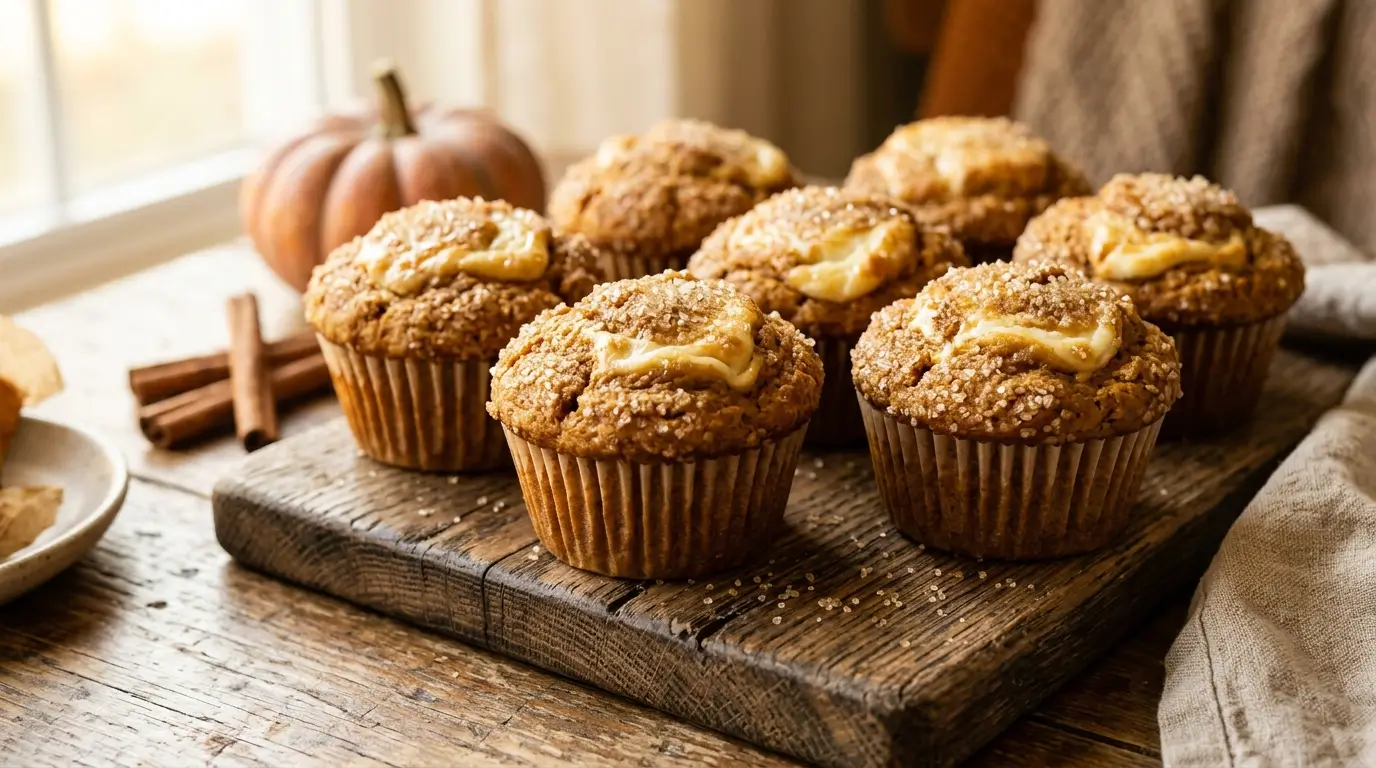 Pumpkin Cream Cheese Muffins