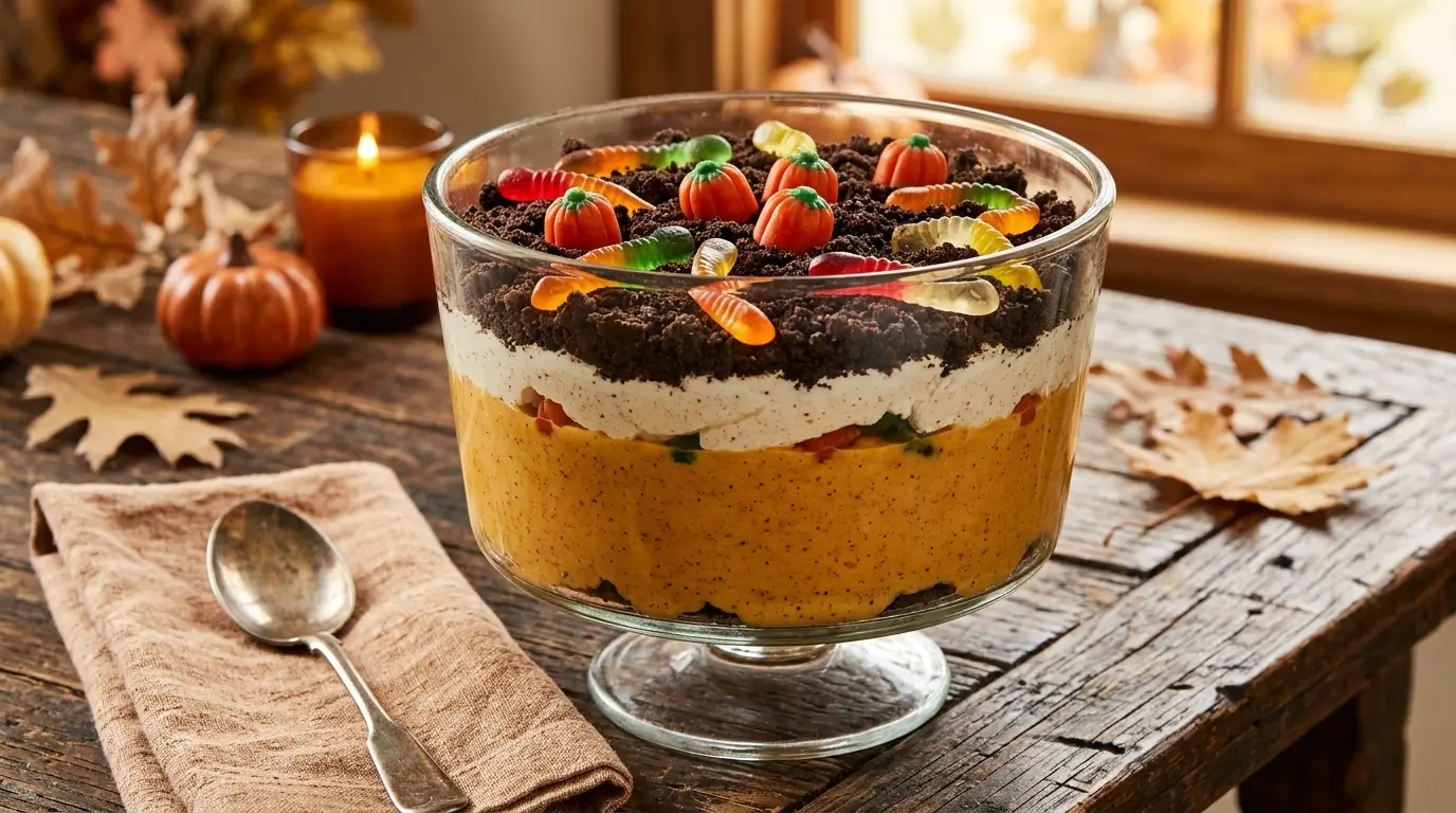 Pumpkin Patch Dirt Pudding Dessert