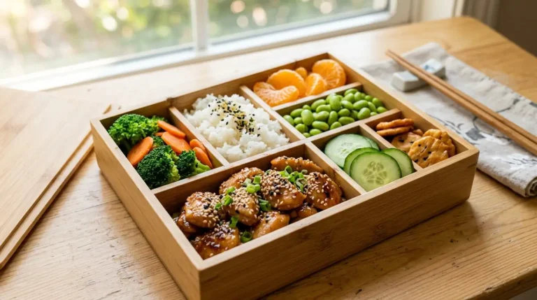 Sesame Chicken & Veggies Lunch Box