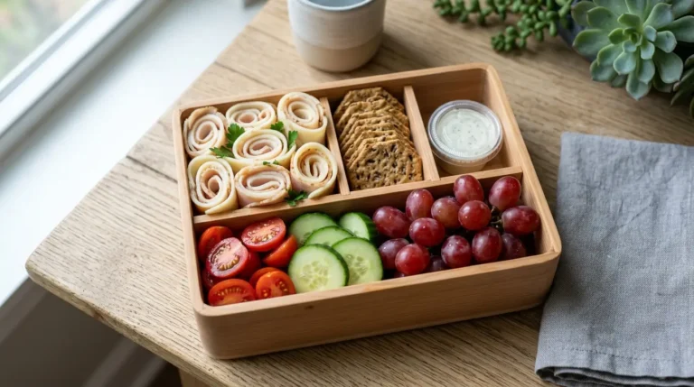 turkey and cheese bento box